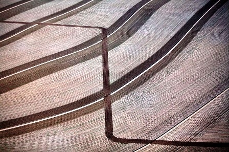 Các đường bừa ở Loraine, bang Texas, năm 2007